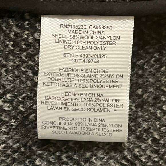 Joie plaid wool jacket M winter jacket workwear office business casual office - Picture 9 of 11